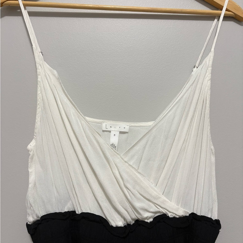 Leith White and Black Jumpsuit